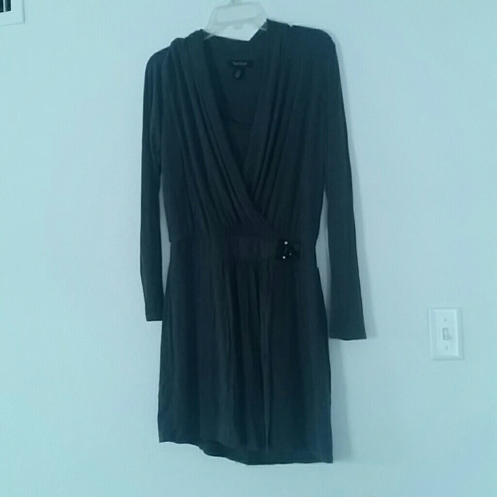 Grey Wrap Dress